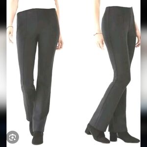 J. Jill Ponte Barely Boot Cut Pants Gray Women's Stretch Pullover Comfort sz M.